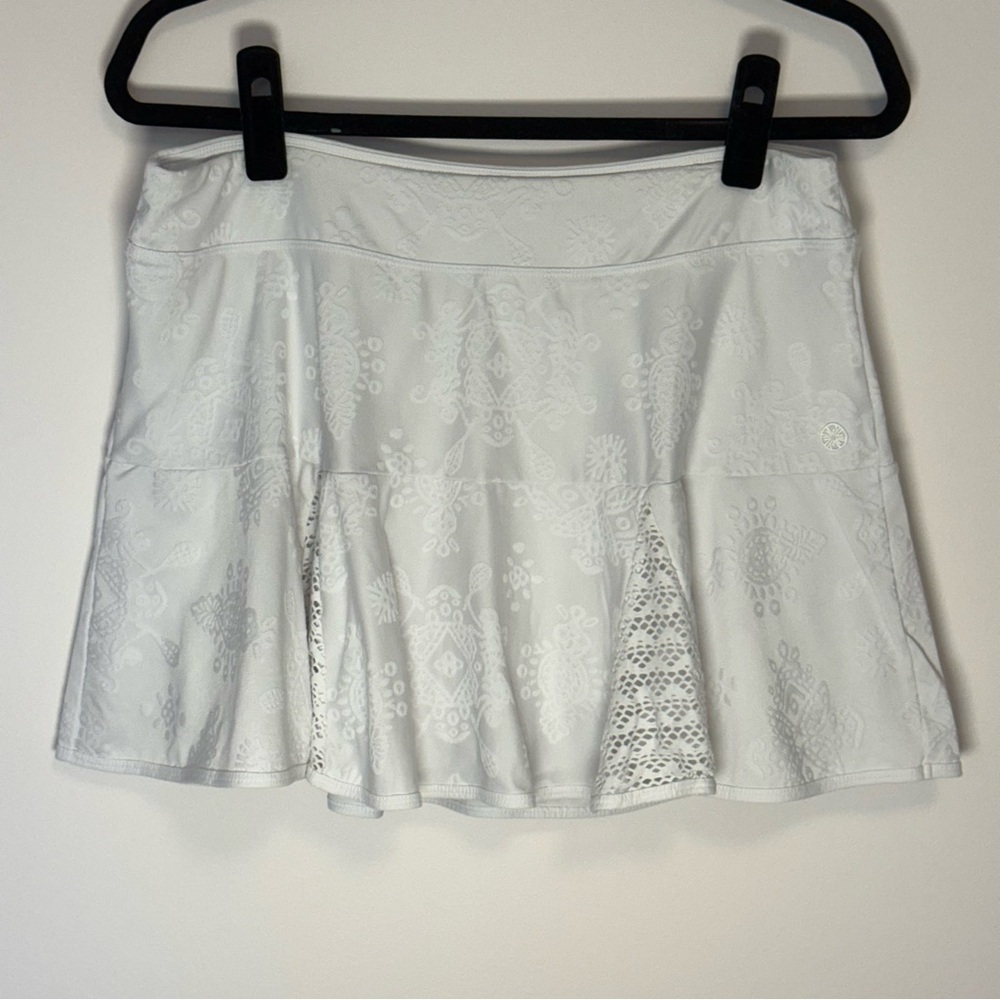 Lilly Pulitzer Elegant White Lace Sport Skort Size L